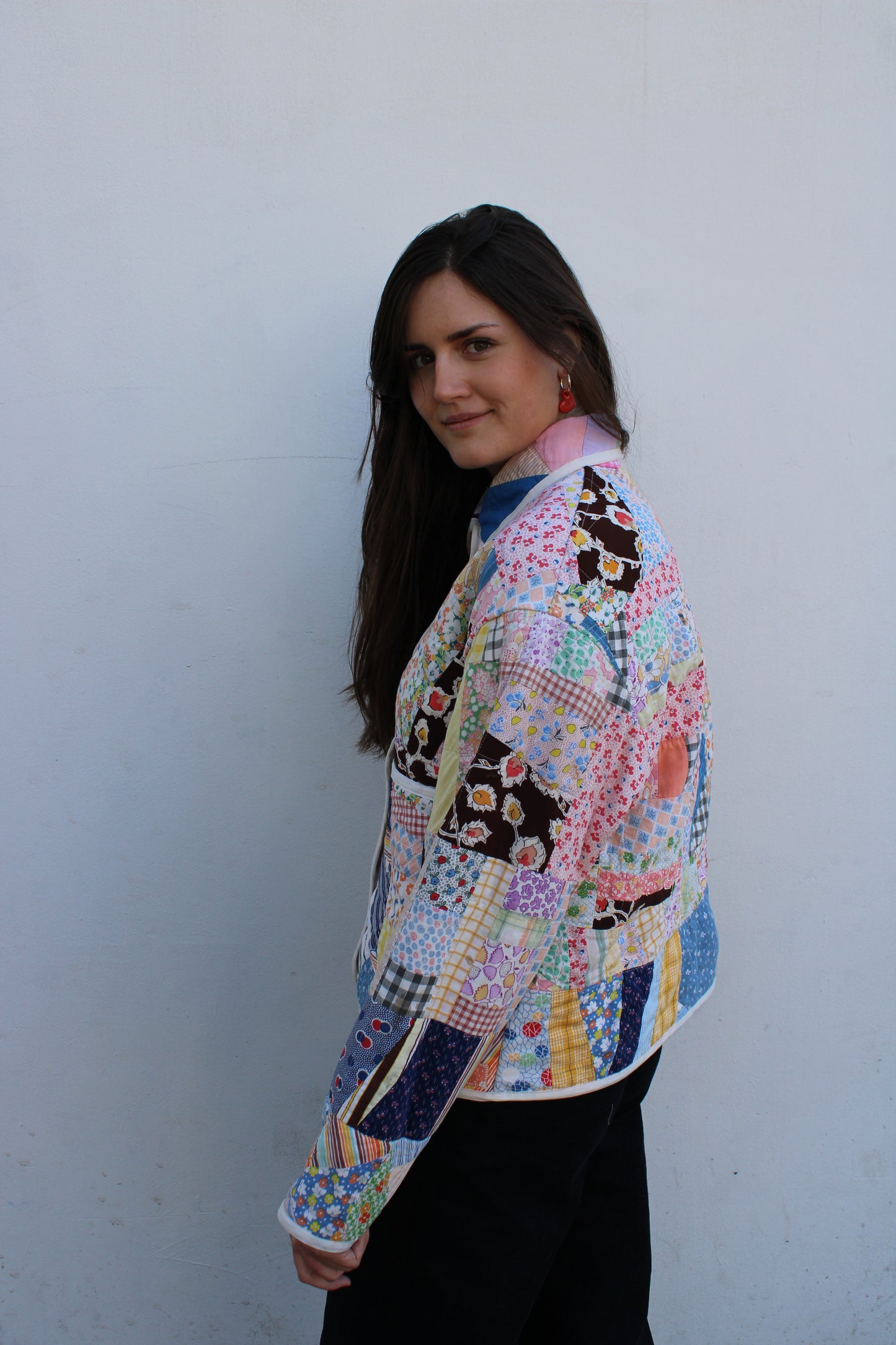 Patchwork Feedsack Quilt Jacket (S-L)
