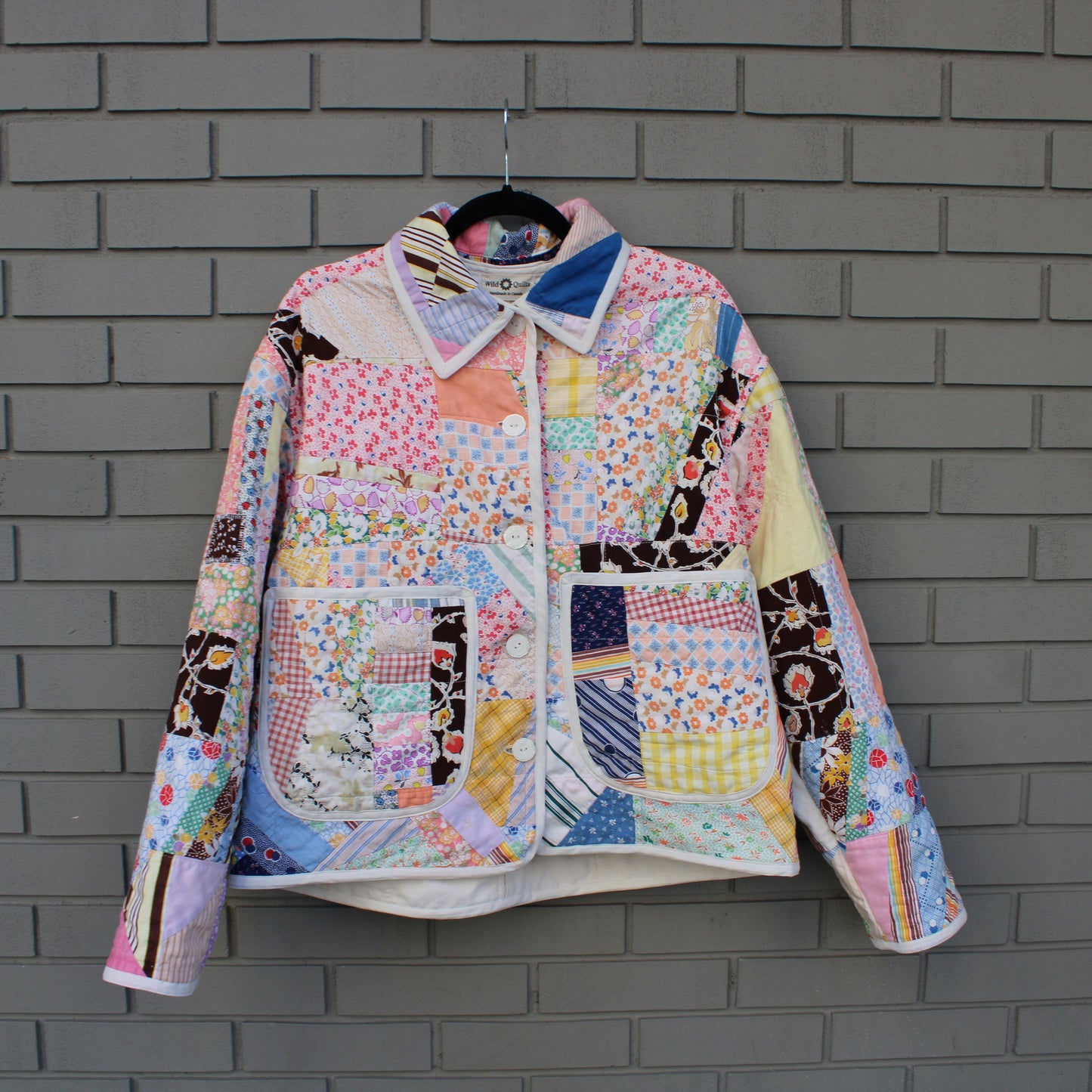 Patchwork Feedsack Quilt Jacket (S-L)