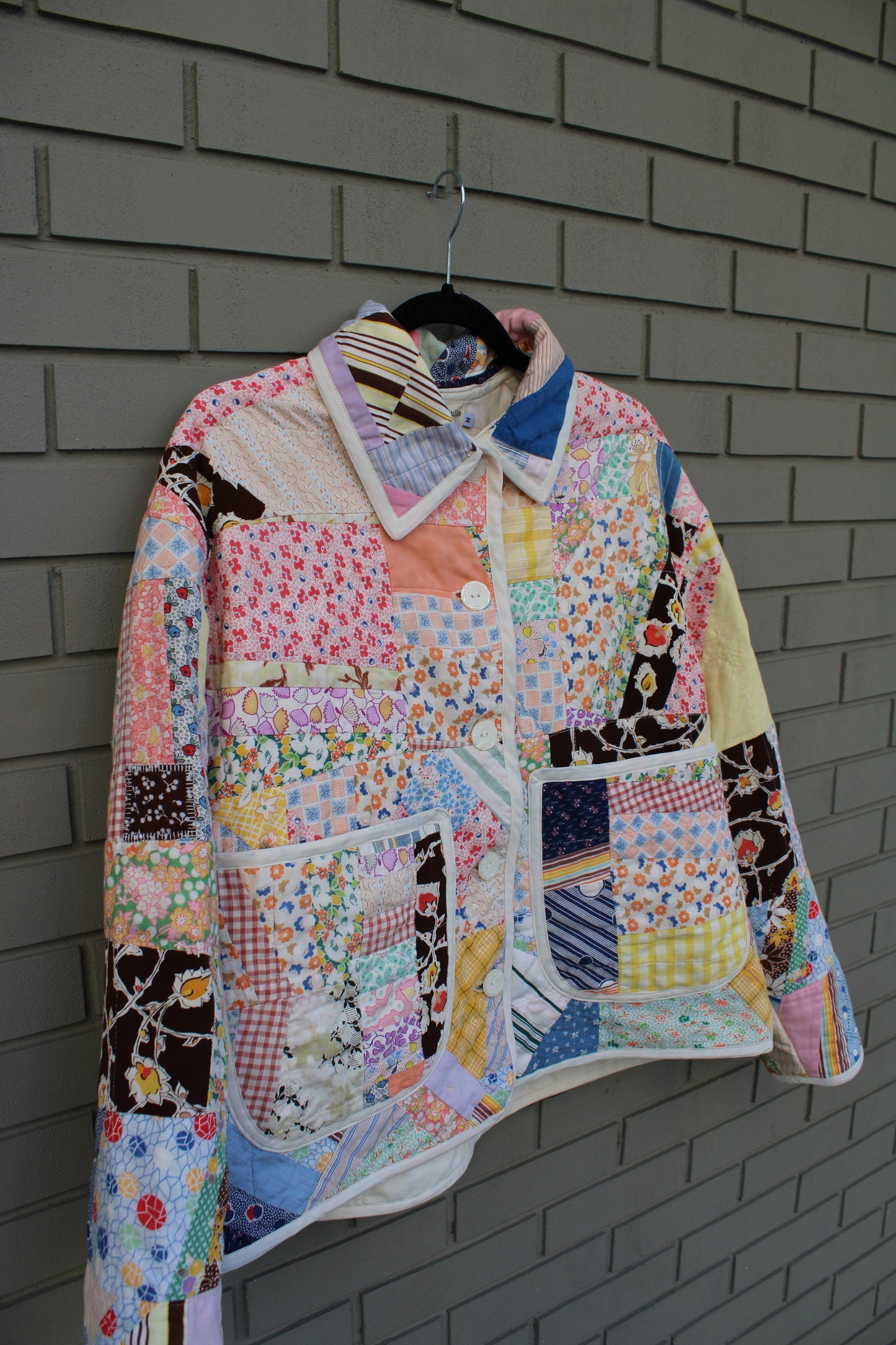 Patchwork Feedsack Quilt Jacket (S-L)