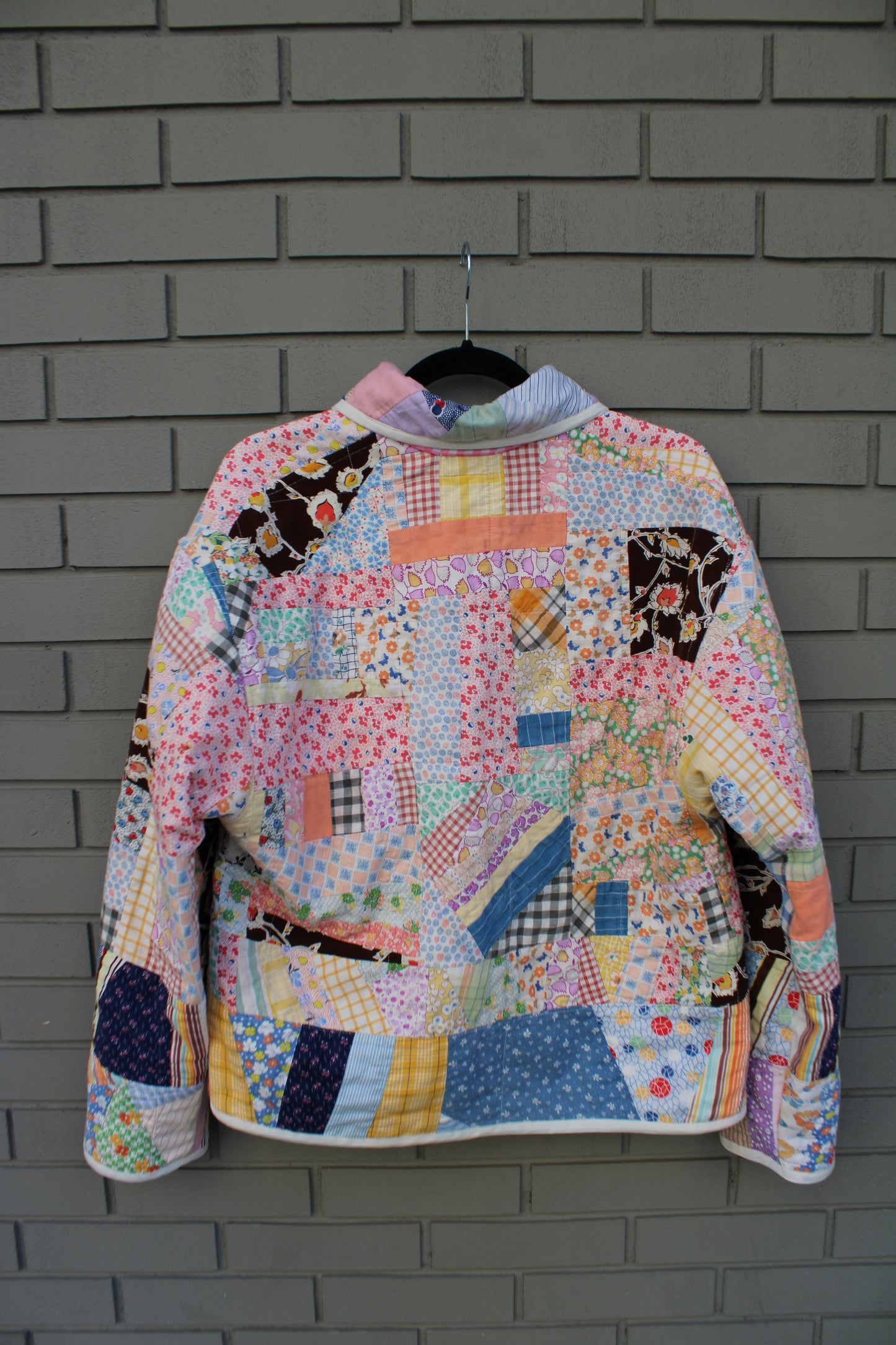 Patchwork Feedsack Quilt Jacket (S-L)