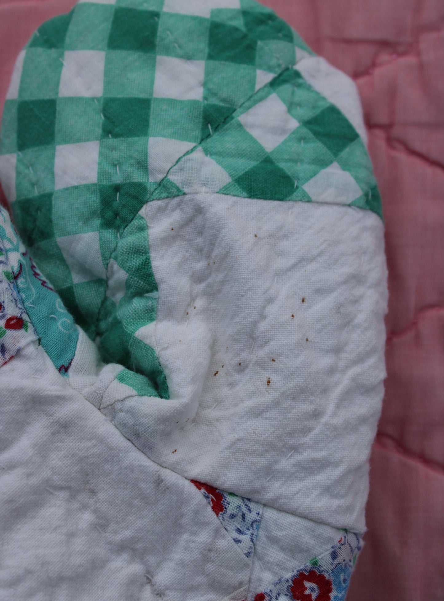 Vintage Patchwork Quilt Mittens #28
