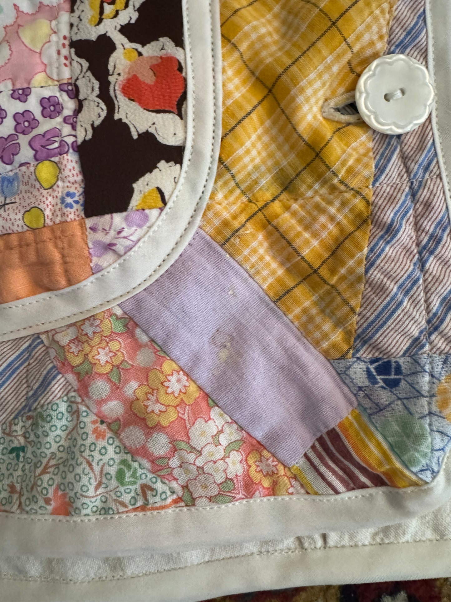 Patchwork Feedsack Quilt Jacket (S-L)