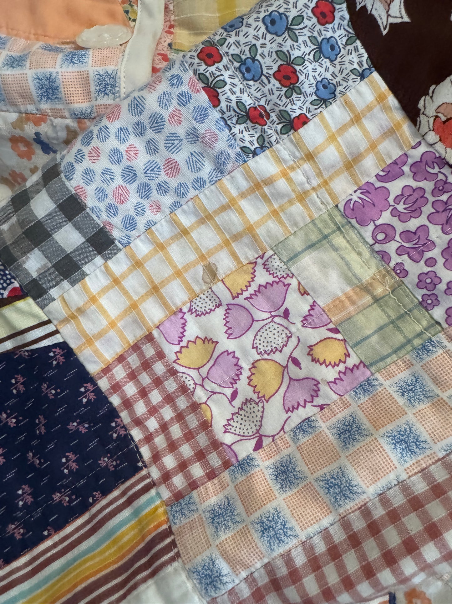 Patchwork Feedsack Quilt Jacket (S-L)