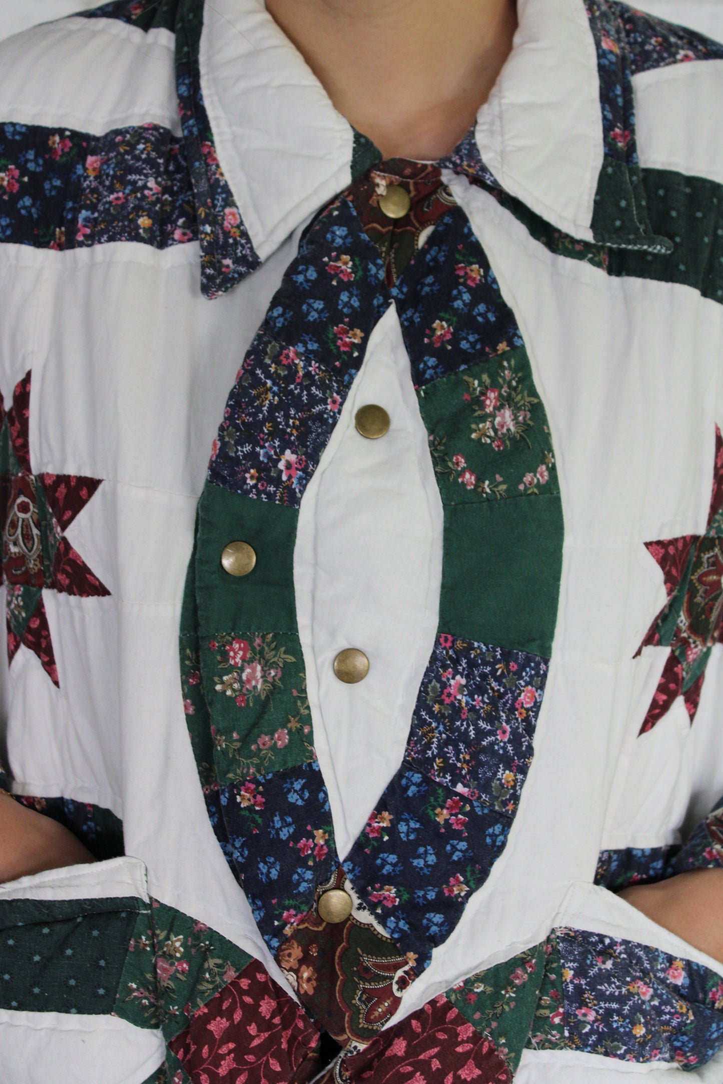 Vintage Quilt Jacket - Forest Green Wedding Ring (XL/XXL)