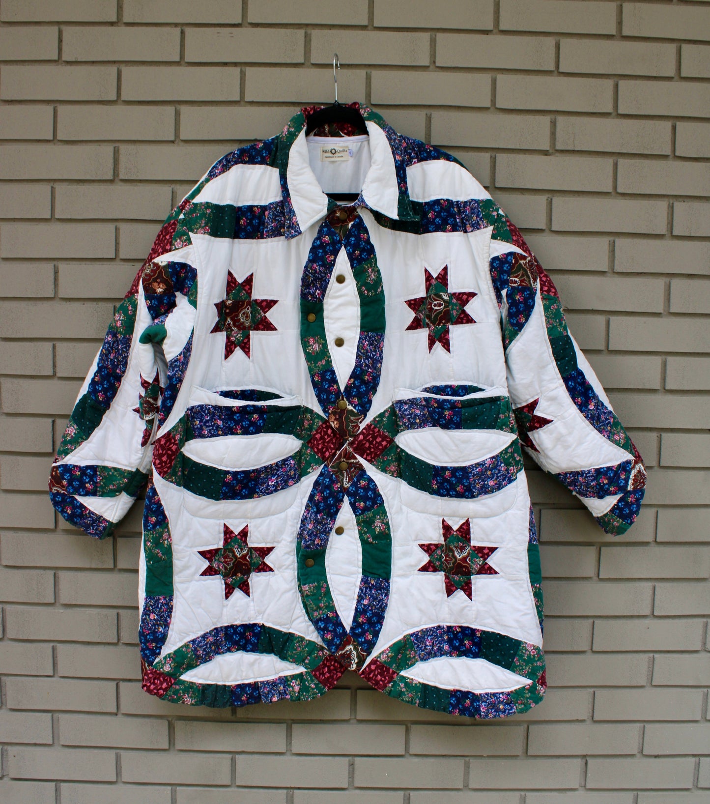 Vintage Quilt Jacket - Forest Green Wedding Ring (XL/XXL)