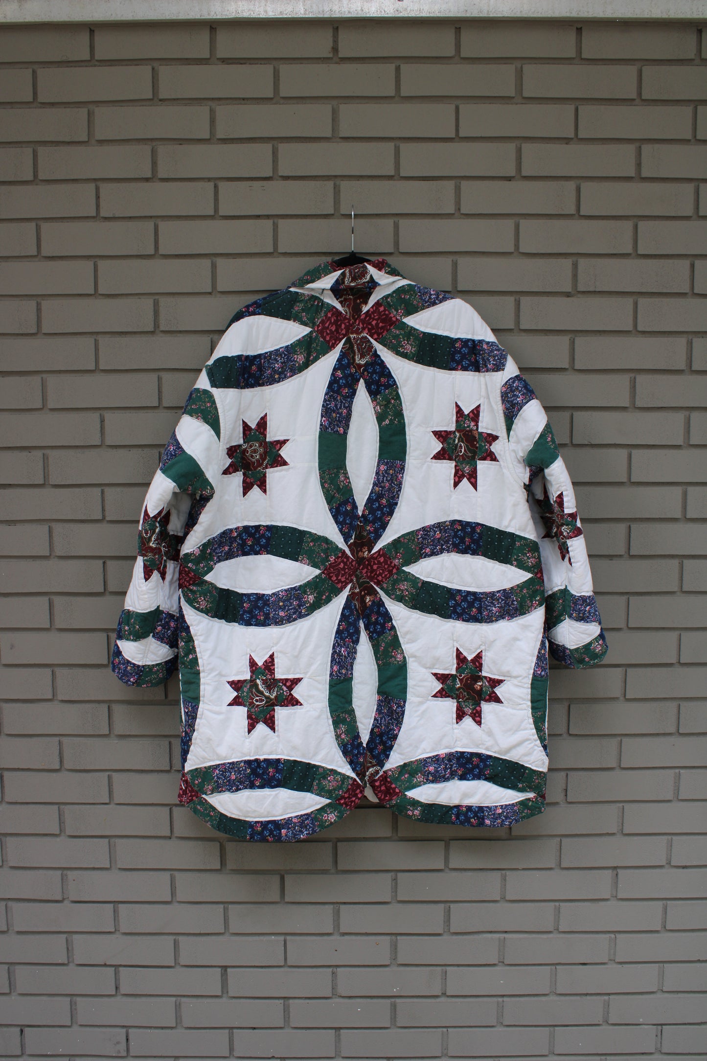 Vintage Quilt Jacket - Forest Green Wedding Ring (XL/XXL)