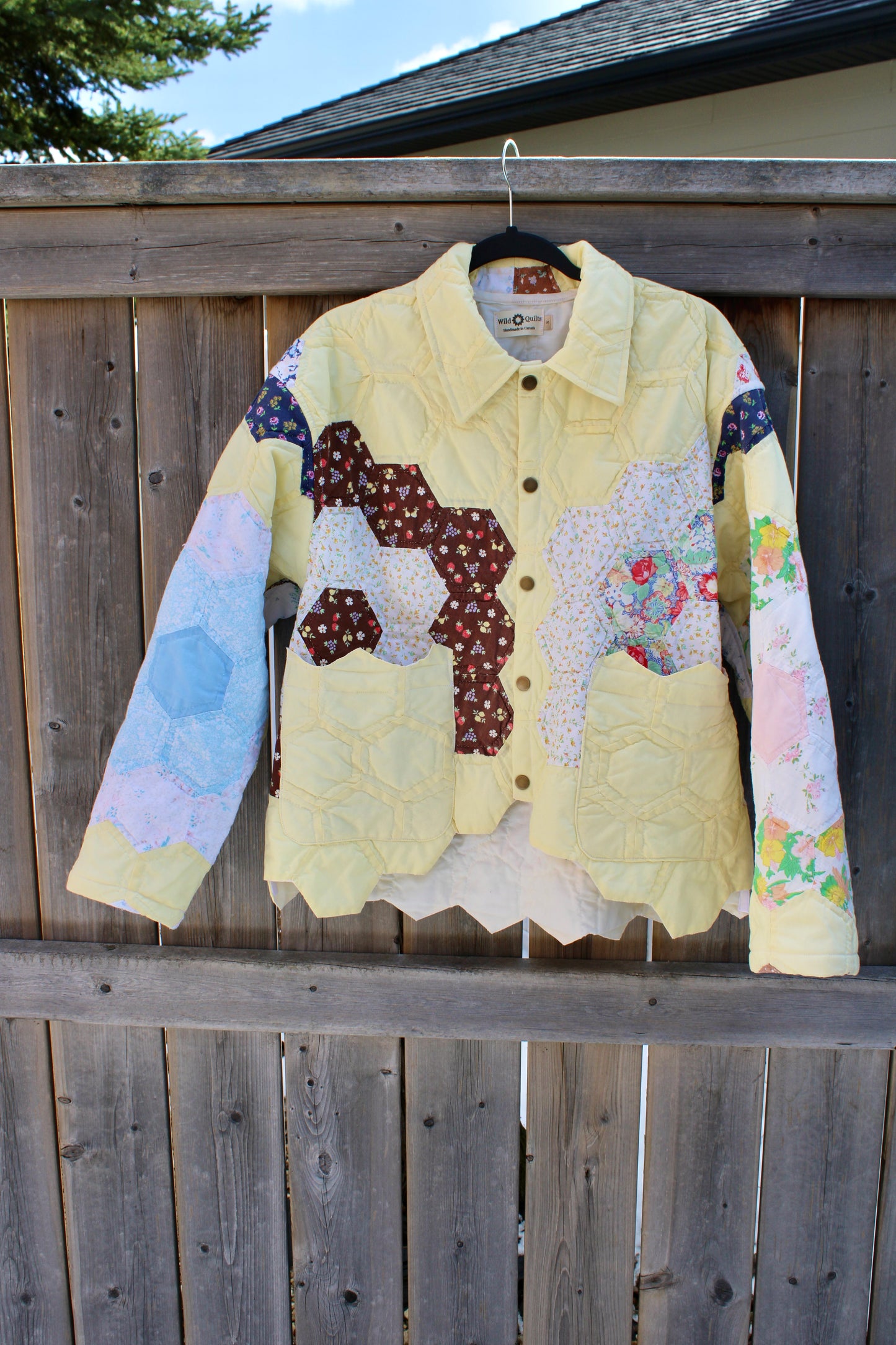 Grandma’s Flower Garden Quilt Jacket (S-L)