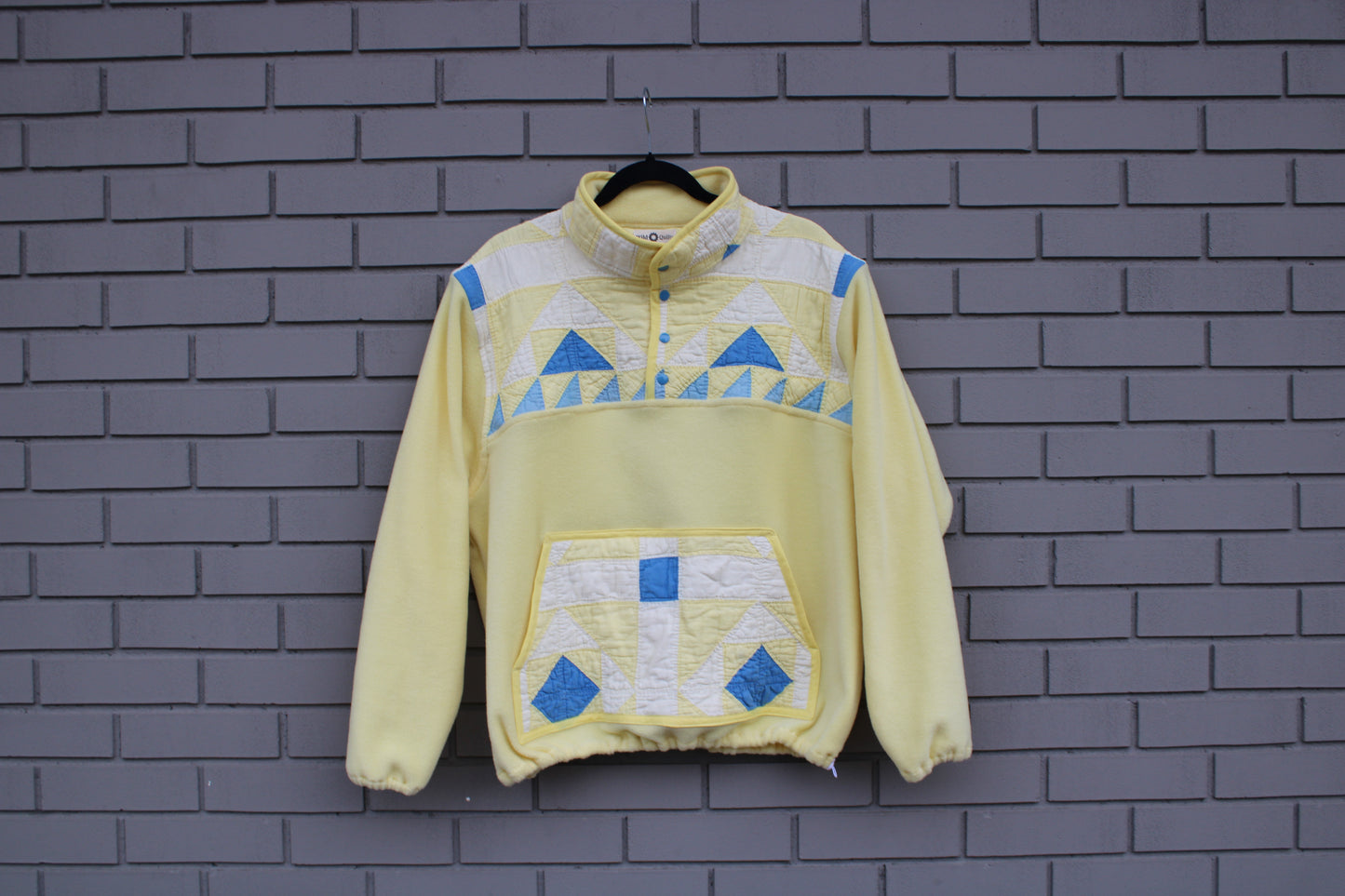 Antique Yellow Quilt Pullover (XL)