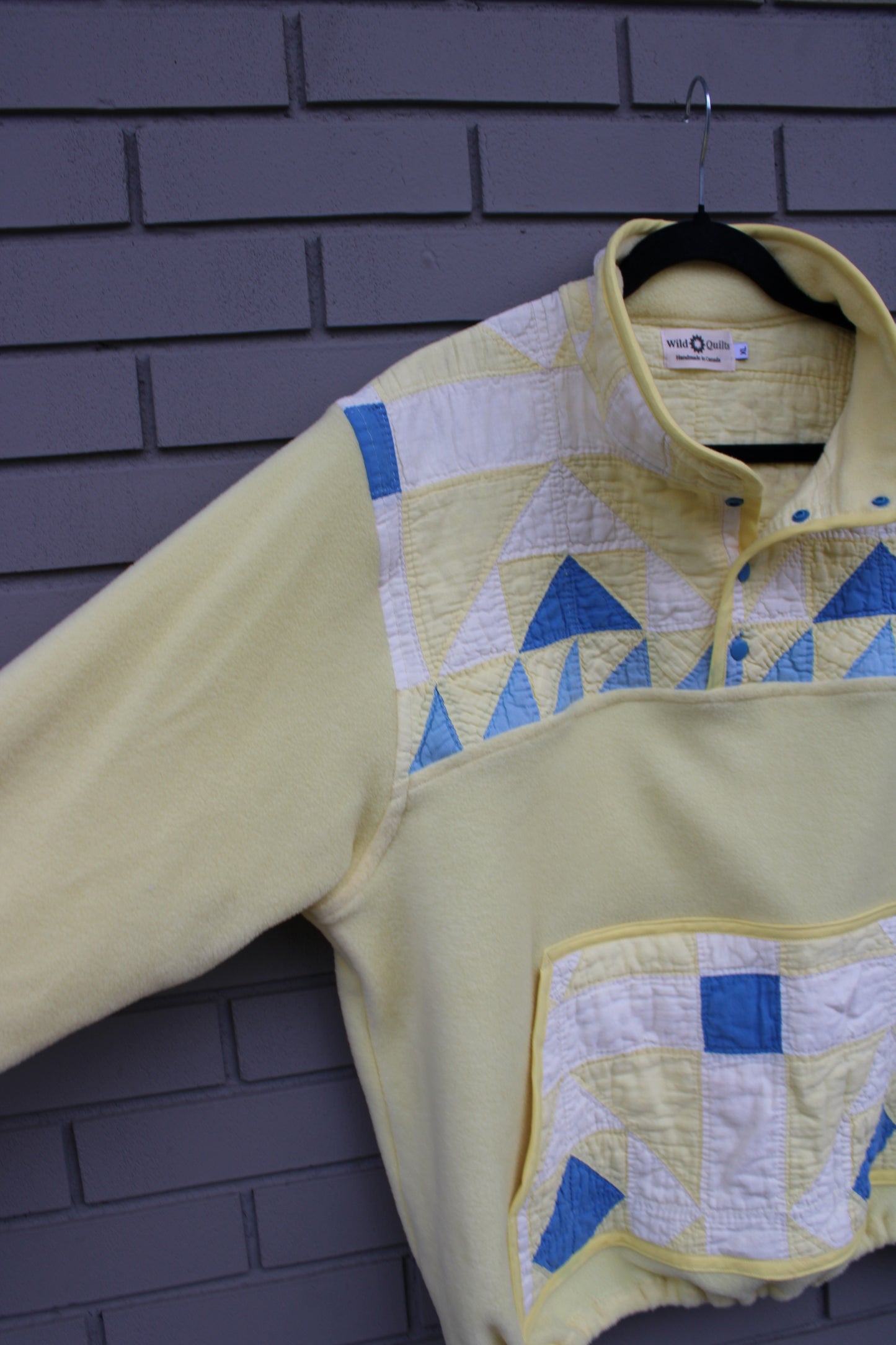 Antique Yellow Quilt Pullover (XL)