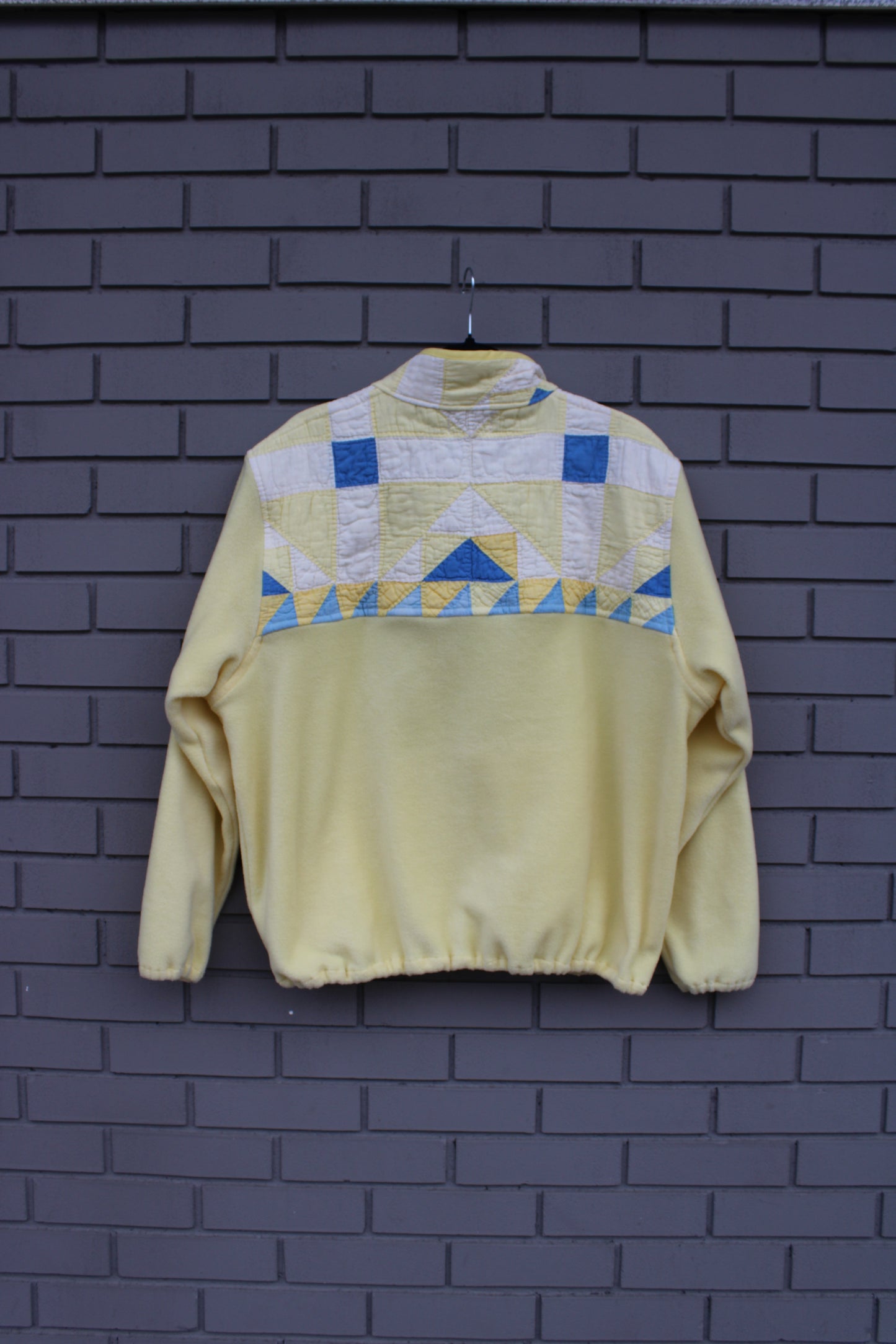 Antique Yellow Quilt Pullover (XL)