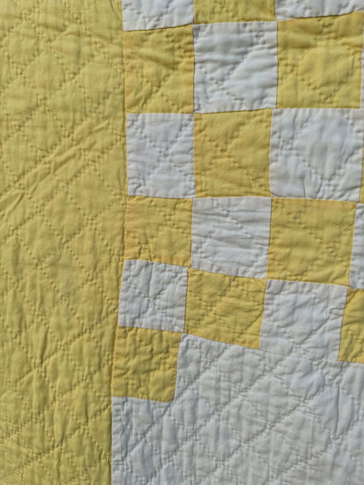 Custom Quilt Jacket - Yellow Irish Chain