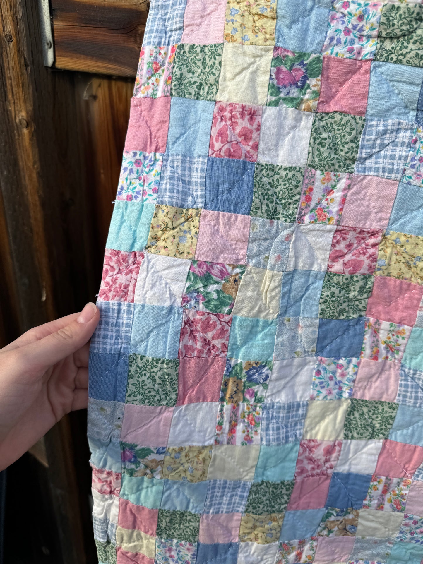 Custom Quilt Jacket - Pastel Postage Stamp