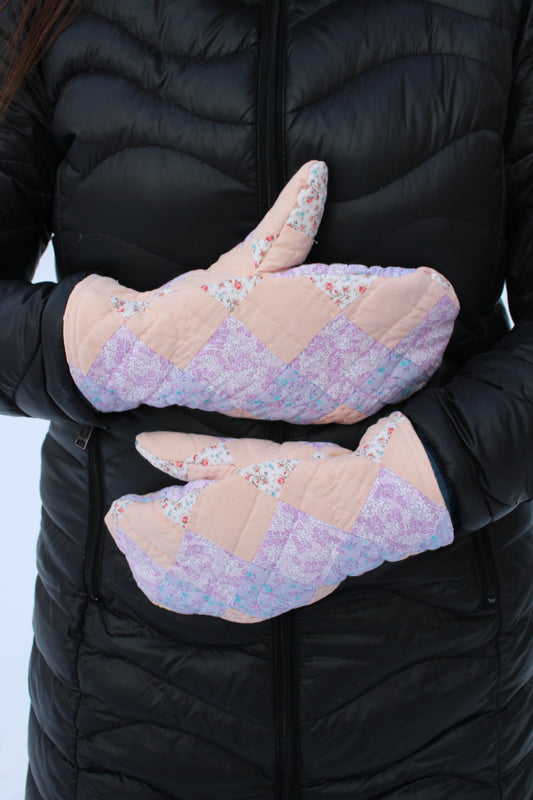 Vintage Patchwork Quilt Mittens #8